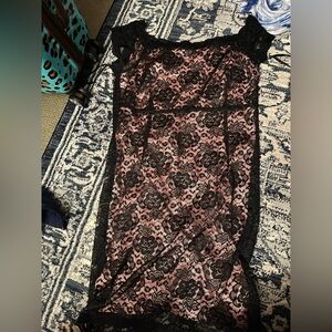 Worthington Black Lace and Pink Dress